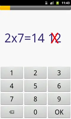 Multiplication table android App screenshot 0